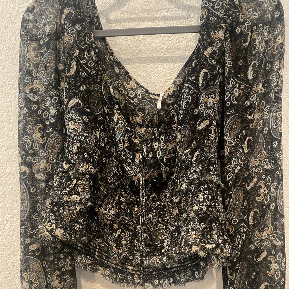 Free People Women's Printed Lolita Top